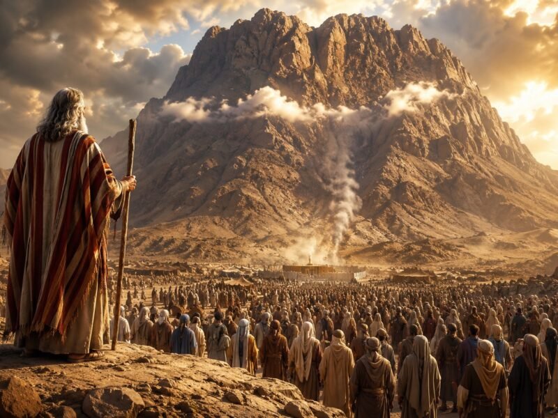 Moses in Mount Sinai