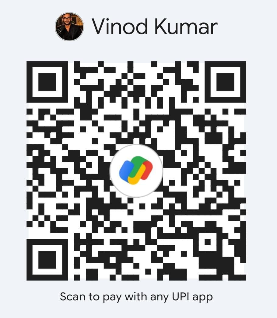 Apostle Vinod Kumar सेवकाई सहयोग QR Code